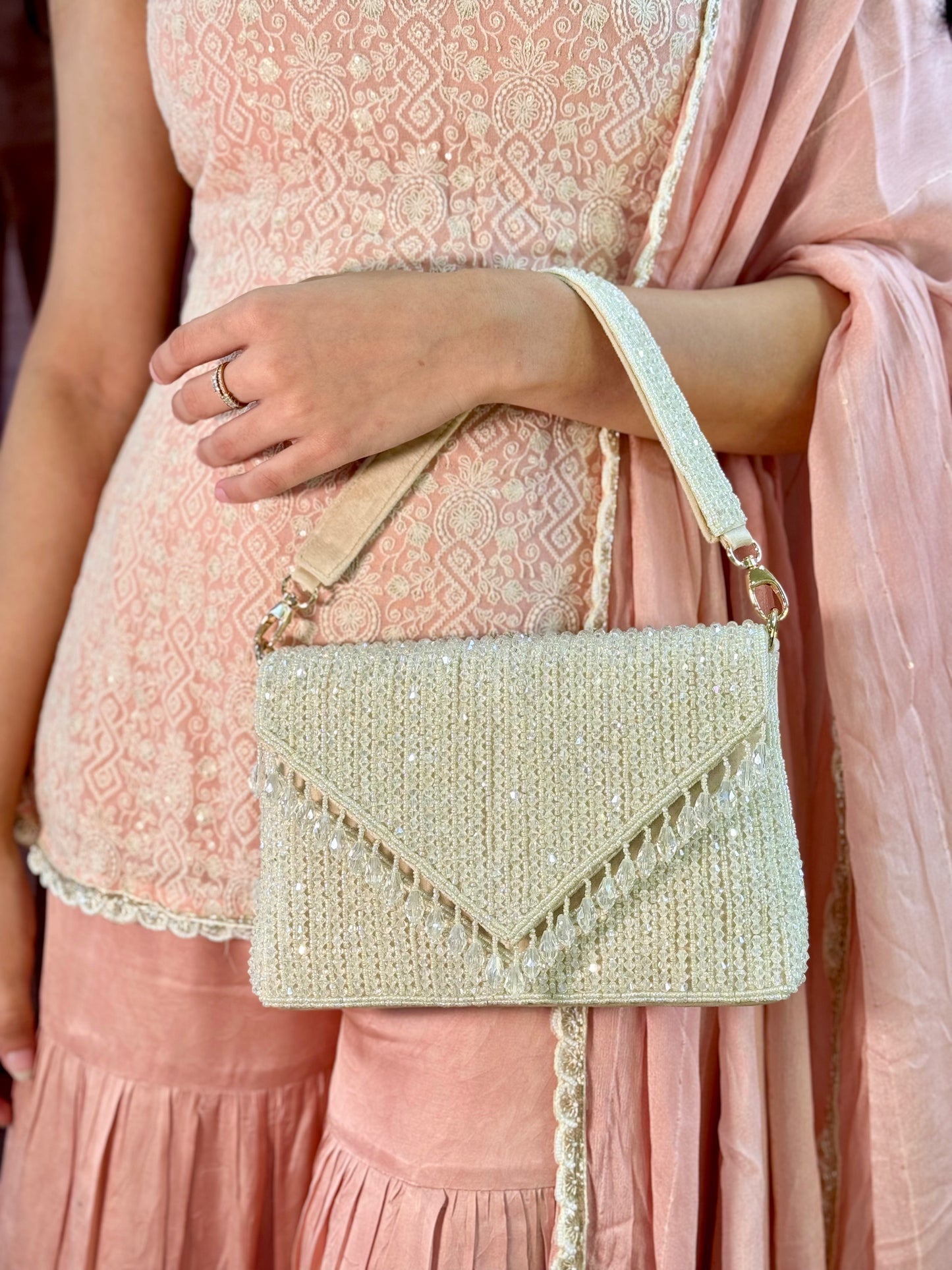 White Box Crystal Bag