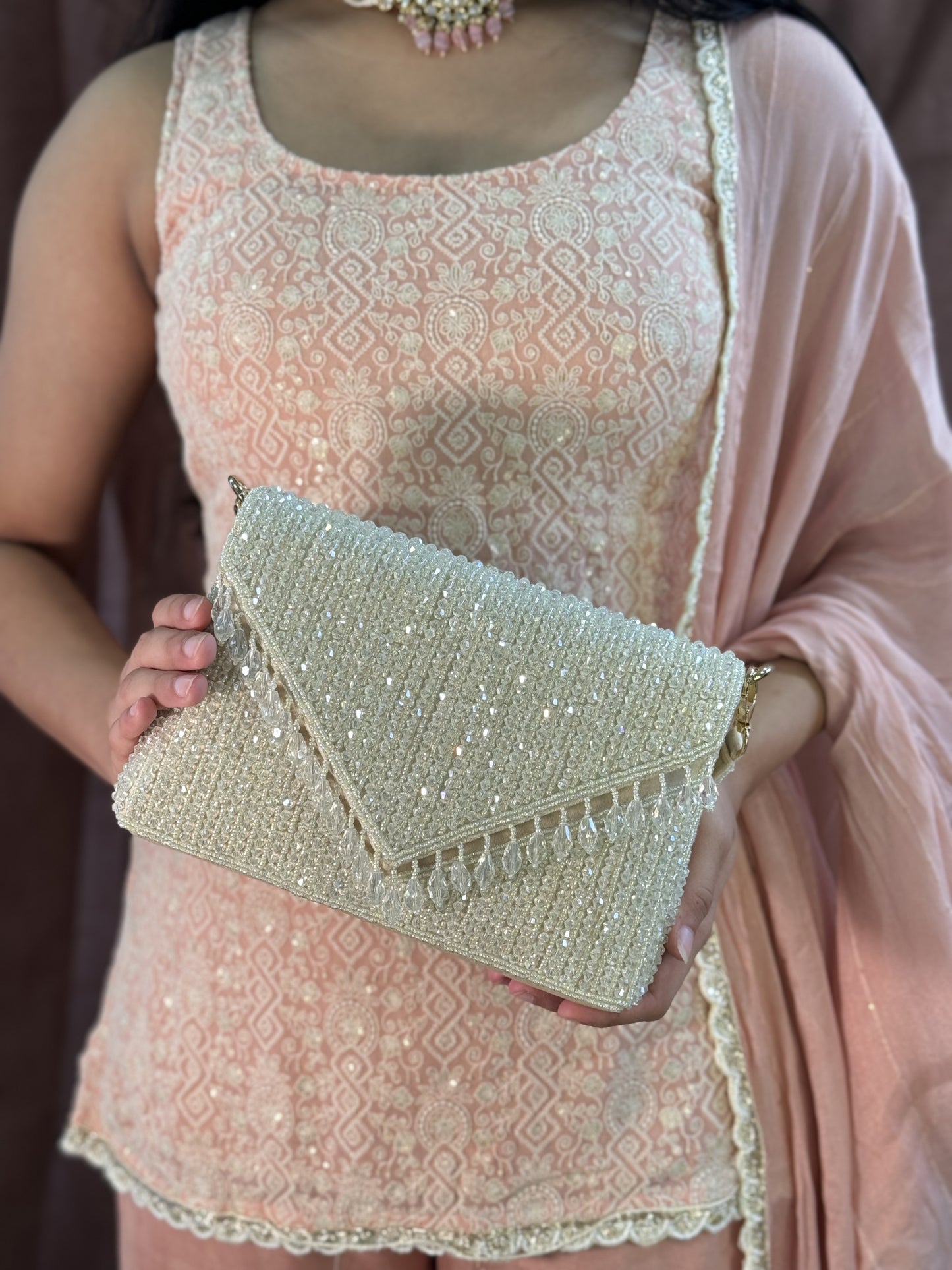 White Box Crystal Bag