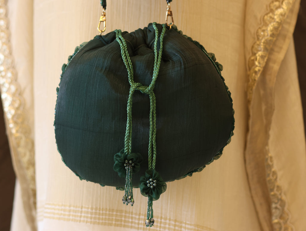 Blooming Elegance Organza Bag