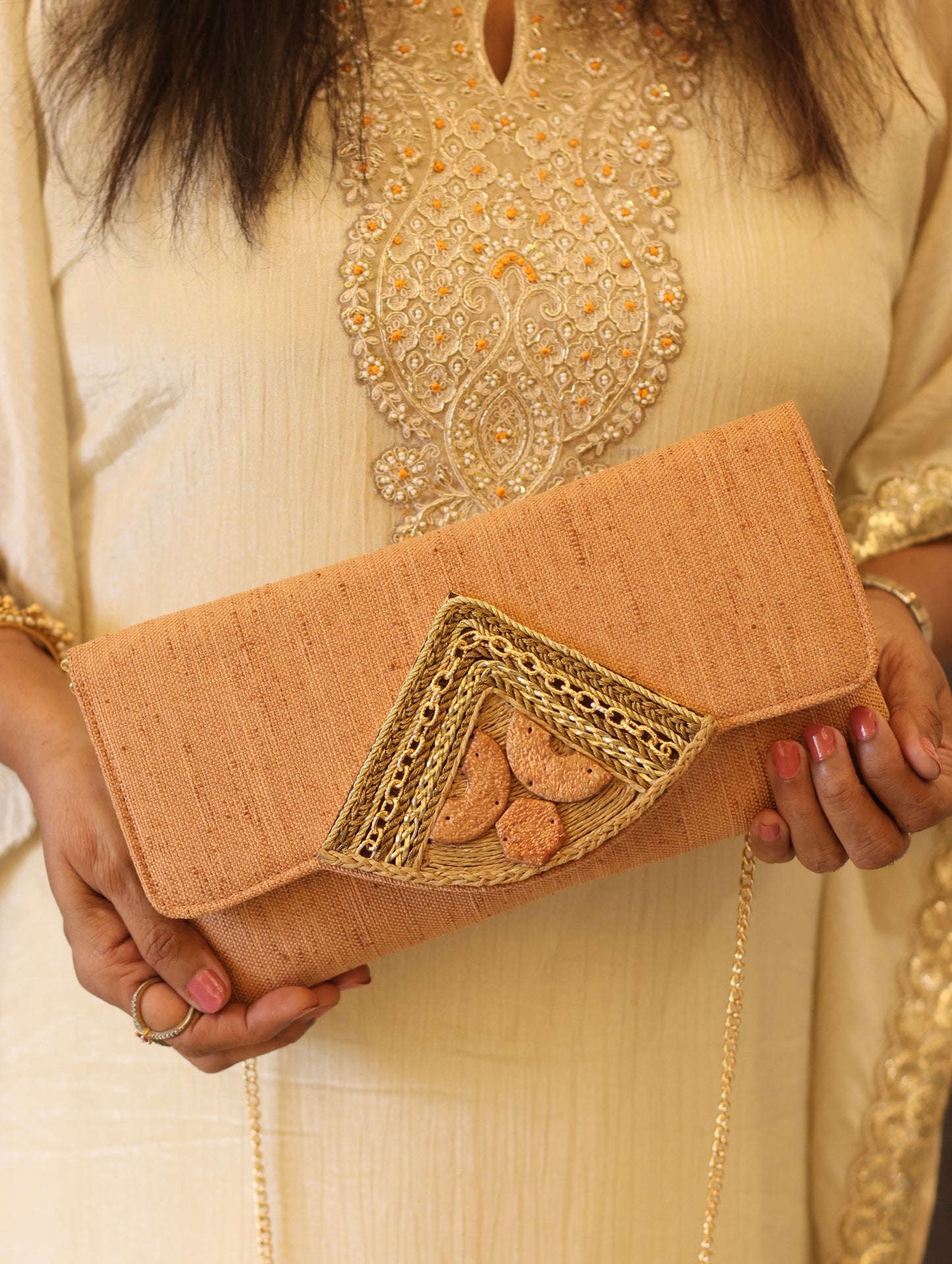 Rustic Charm Envelope Clutch