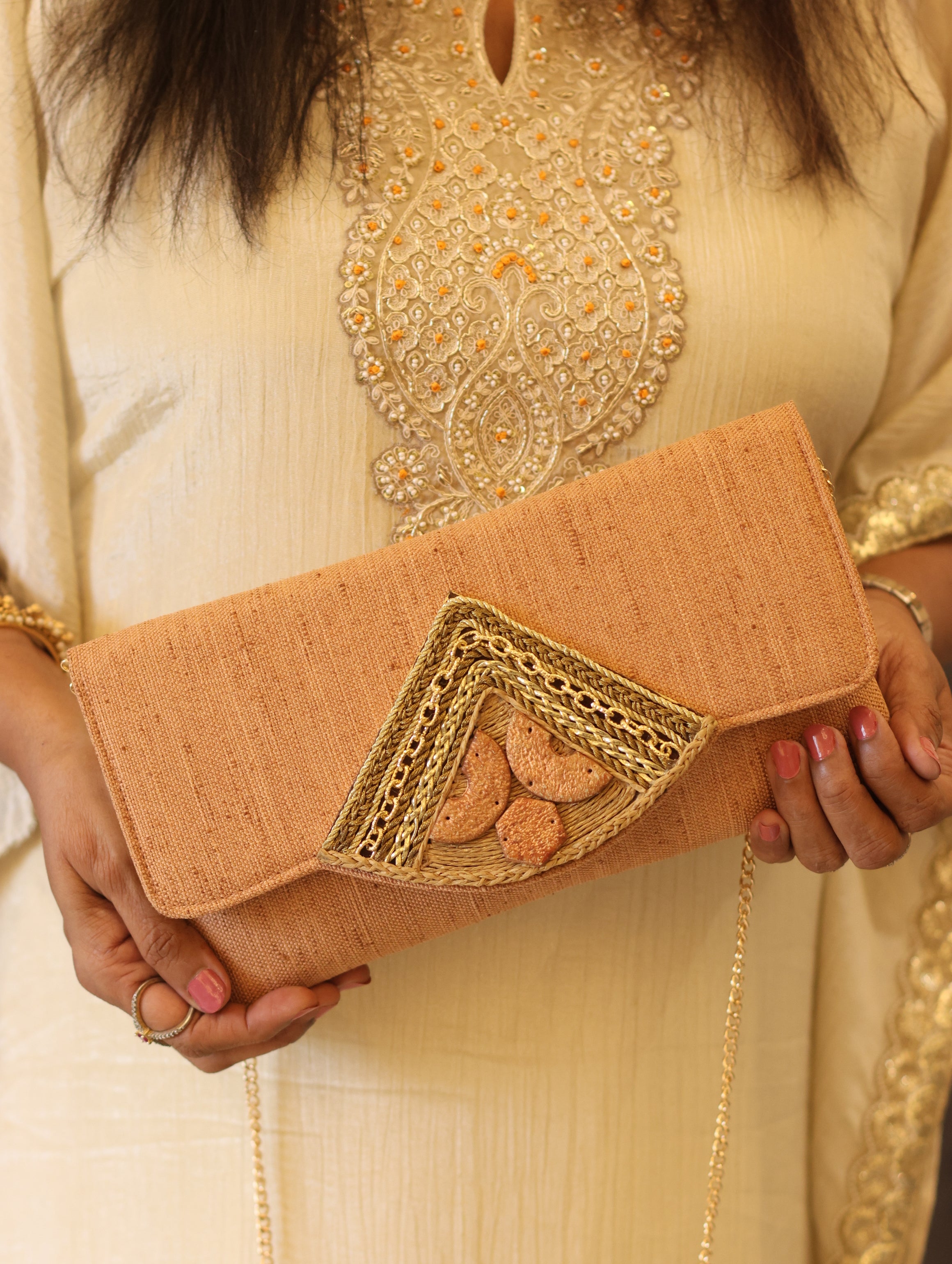 Rustic Charm Envelope Clutch