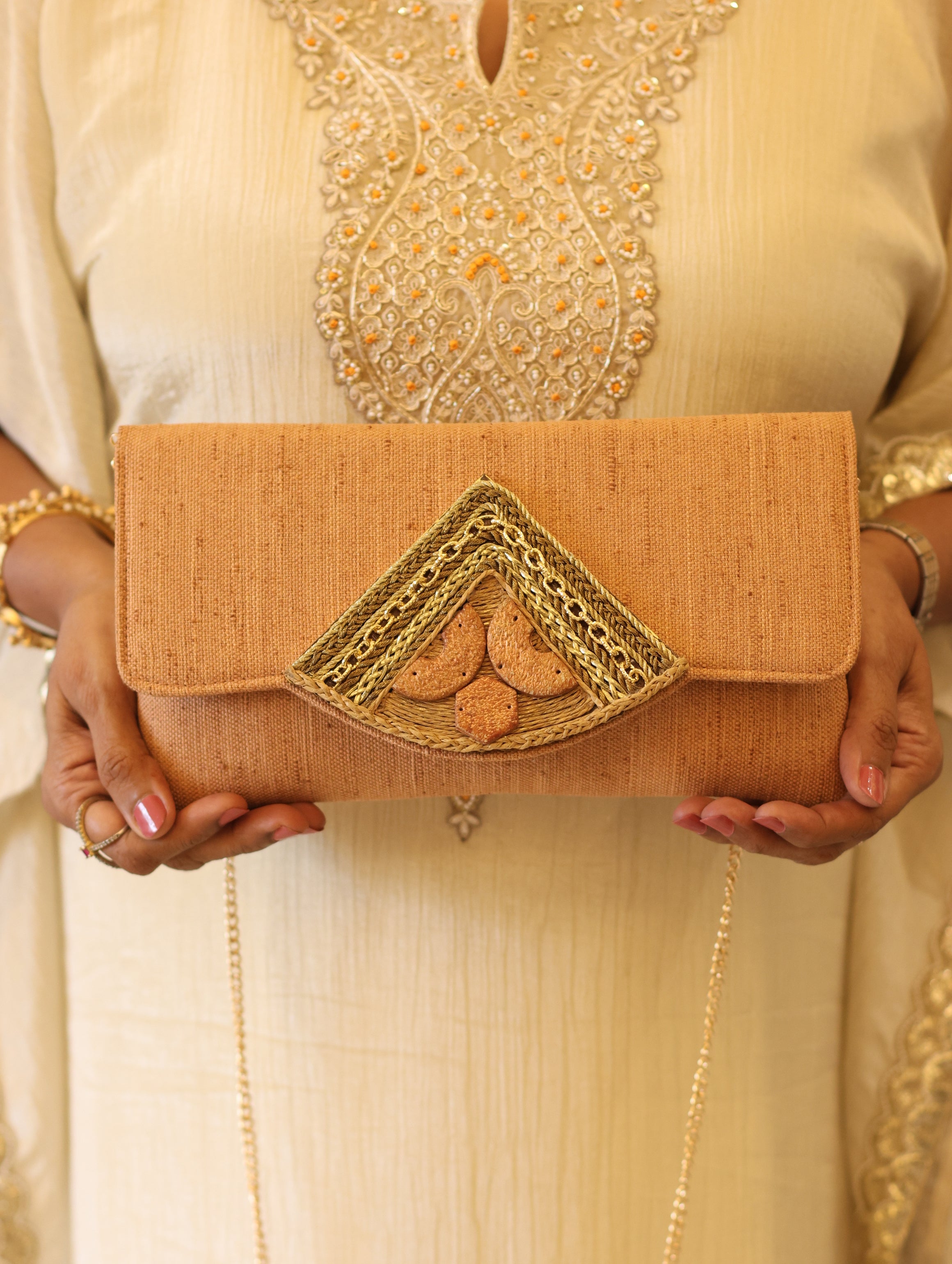 Rustic Charm Envelope Clutch