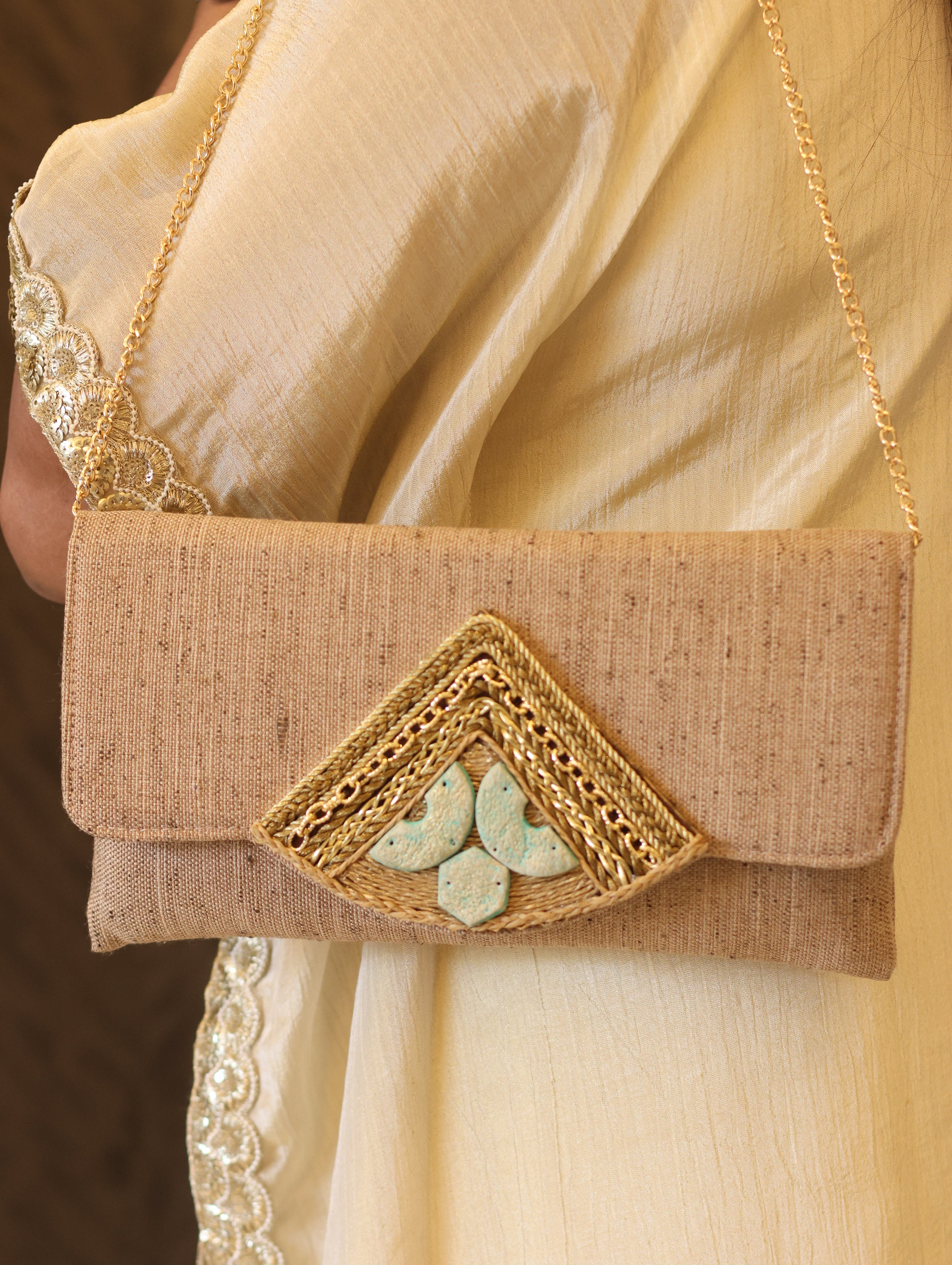 Rustic Charm Envelope Clutch