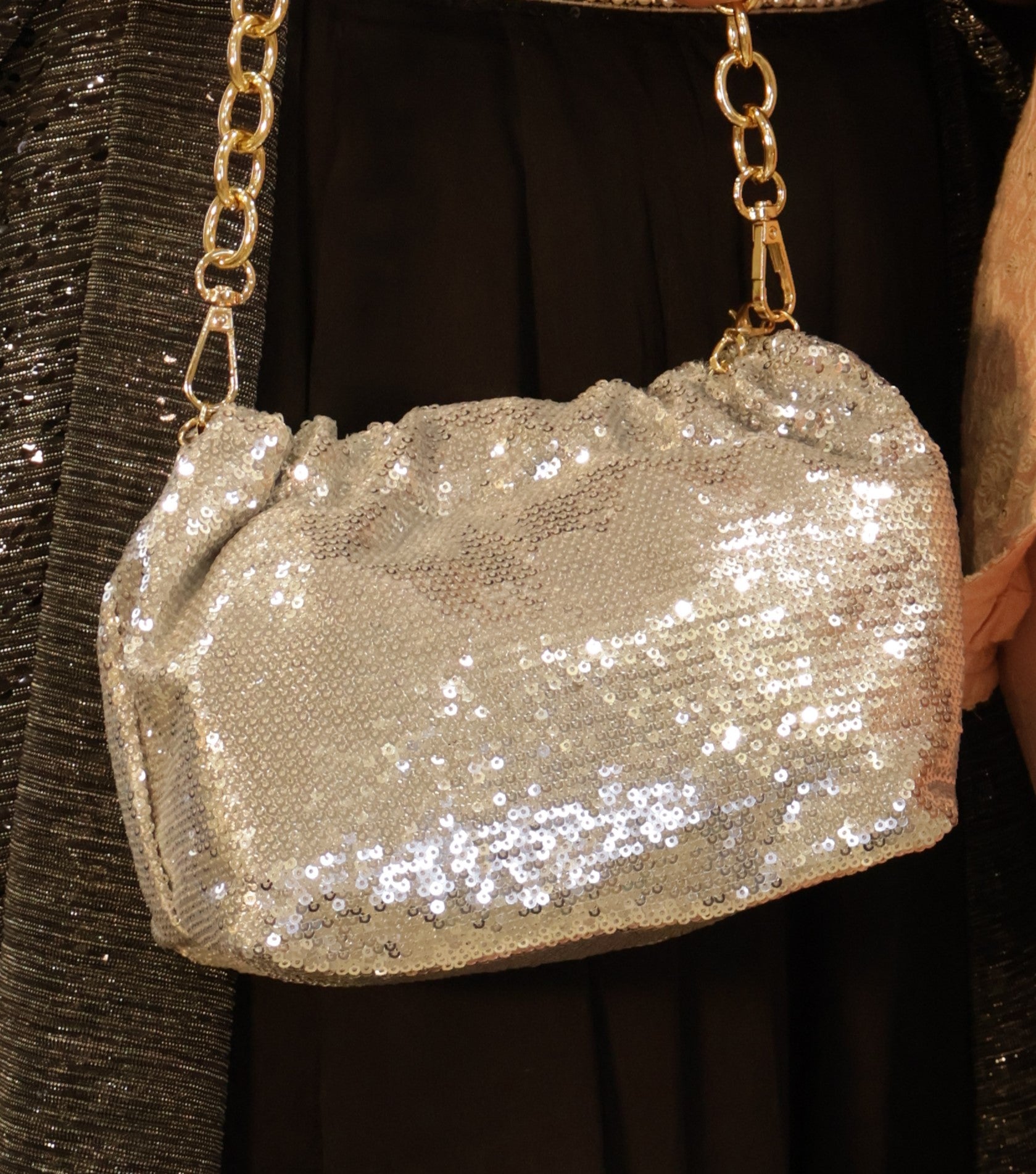 Silver Shine Glam Bag