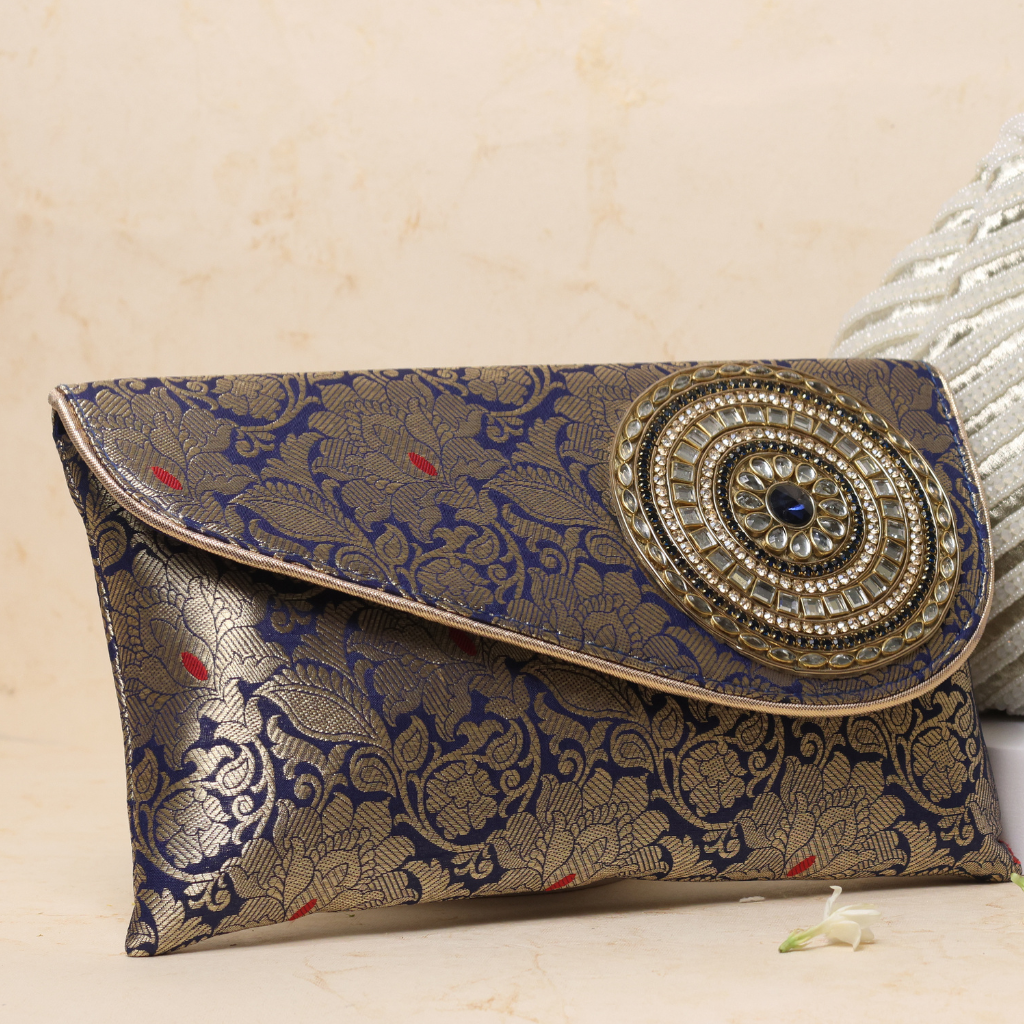 Brocade clutch