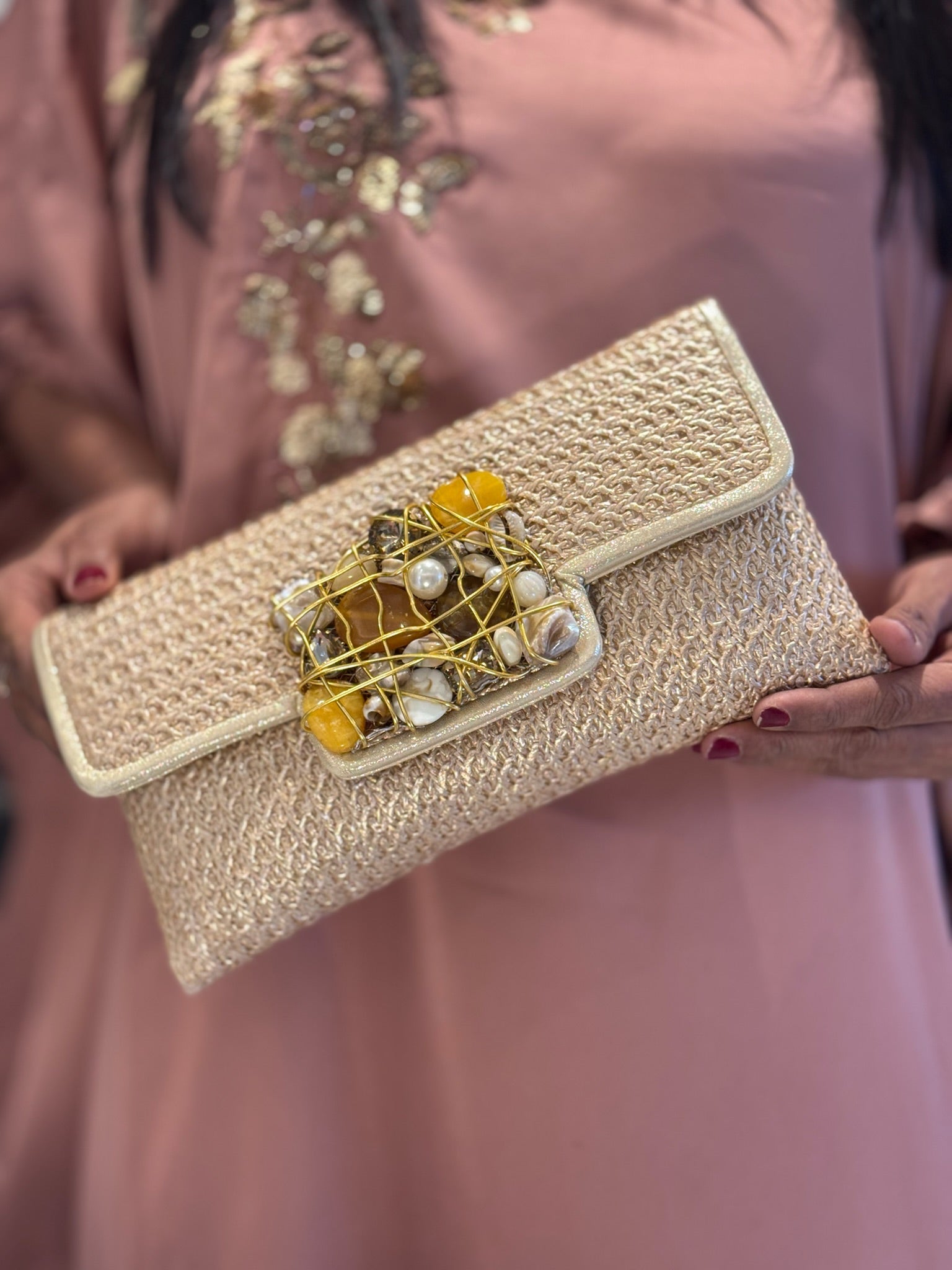 Rustic Gem Envelope Bag