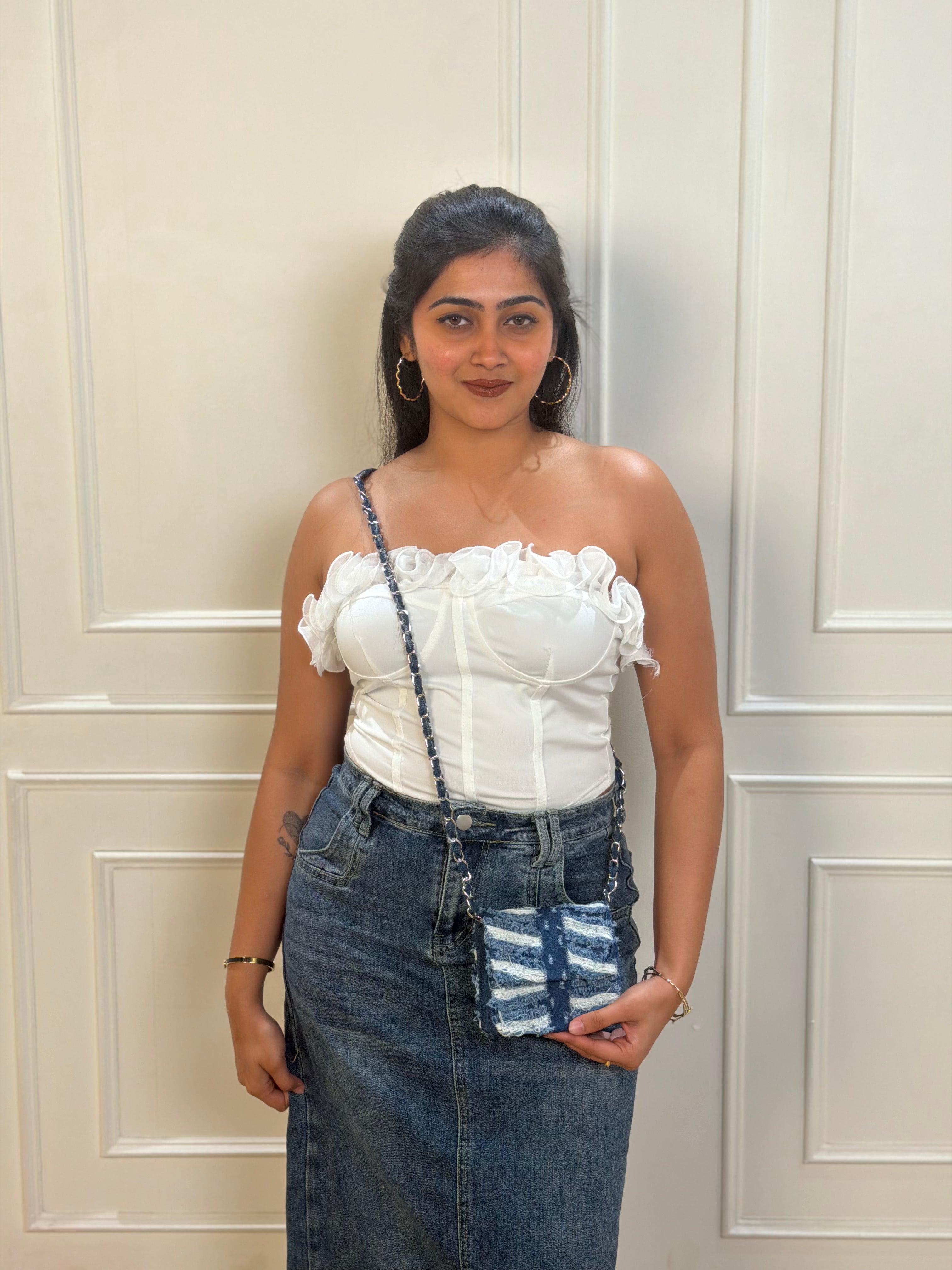 Ribbed Denim Sling