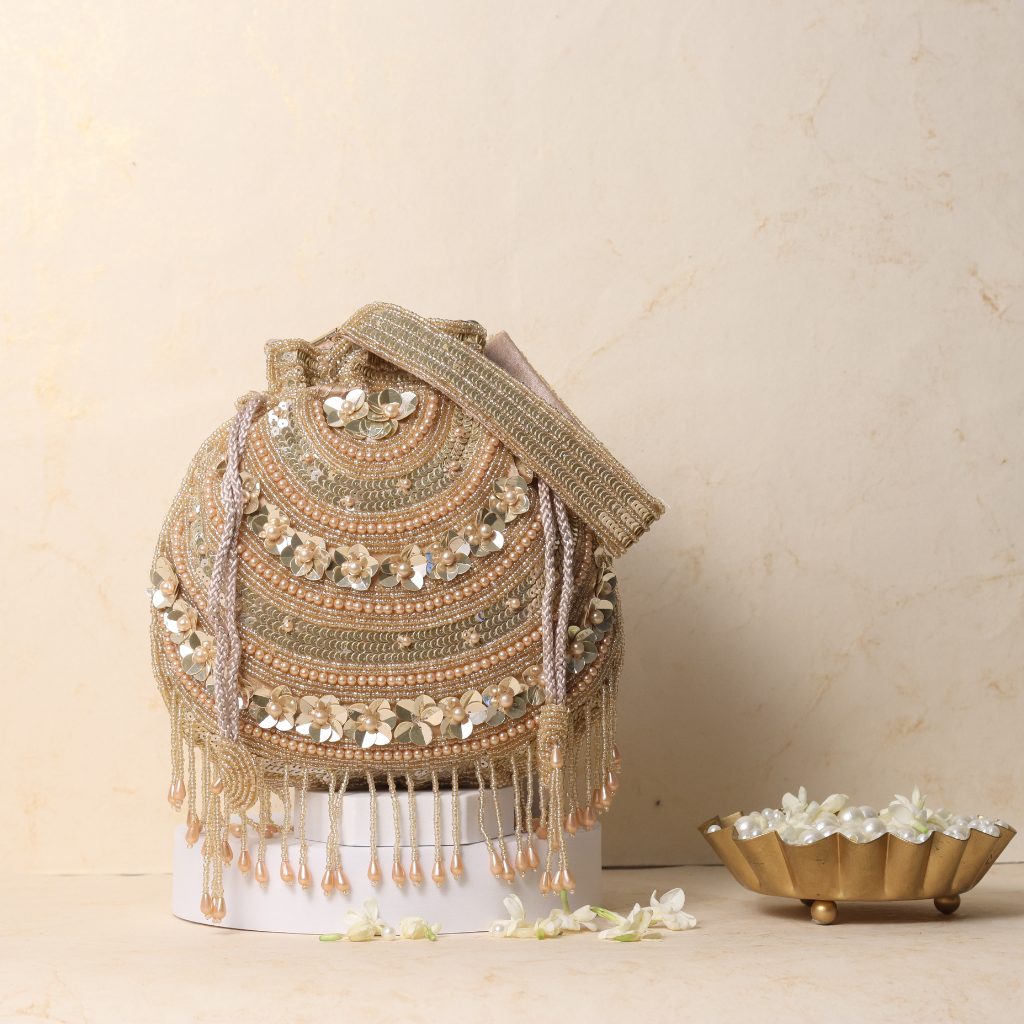 Sequence embellished potli